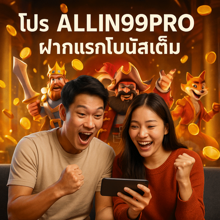 โปร ALLIN99PRO ฝากแรกโบนัสเต็ม