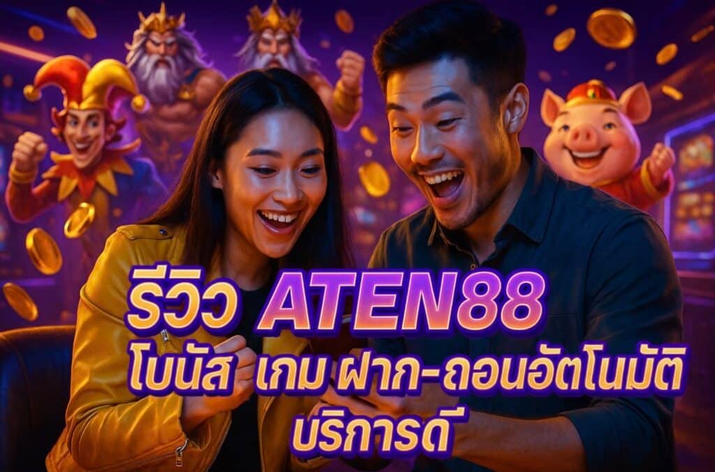 รีวิว ATEN88 โบนัส เกม ฝาก-ถอนอัตโนมัติ บริการดี